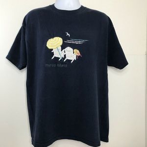 Marco Island Vintage 1990's Embroidered Beach T Shirt Single Stitch Size Large